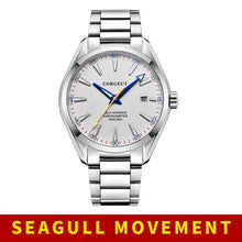 Load image into Gallery viewer, Corgeut 41mm men clock miyota 8215 Automatic calendar date Mechanical Sapphire Glass men wristwatch luxury top brand