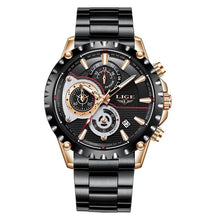 Load image into Gallery viewer, 2020 LIGE Watch Men Fashion Quartz Army Military Mens Watches Top Brand Luxury Leather Waterproof Sports Watch Relogio Masculino