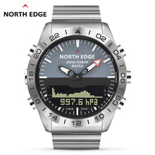 Load image into Gallery viewer, Men Dive Sports Digital watch Mens Watches Military Army Luxury Full Steel Business Waterproof 200m Altimeter Compass NORTH EDGE