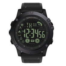 Load image into Gallery viewer, Spovan Top Brand Sport Watch Black Military Quality Military Quality A Plastic Bluetooth Wristwatch Waterproof Date Reloj Mujer