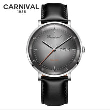 Load image into Gallery viewer, MIYOTA Movement Mechanical Watches Top Brand CARNIVAL Fashion Automatic Watch Men Calendar Week Waterproof Leather Band Sapphire