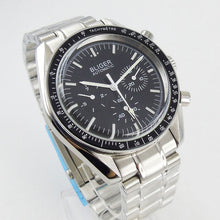 Load image into Gallery viewer, BLIGER Men's Watch Black Dial Mental Strap Date Indicator 40mm Watch Case Popular Wristwatch