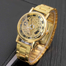Load image into Gallery viewer, Luxurious Fashion Wristwatch Rome Digital Alloy Strap Clock Hollow Clairvoyant Watches Men And Women Casual Quartz Watch LX
