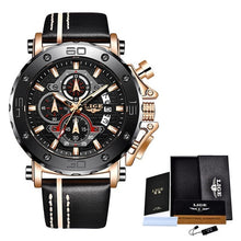 Load image into Gallery viewer, New Fashion Watch Men LIGE Top Brand Sport Mens Watches Waterproof Quartz Clock Man Casual Military WristWatch Relogio Masculino