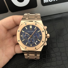 Load image into Gallery viewer, watch men luxury steel quartz watch men business chronograph watch sports Wristwatches 30M waterproof