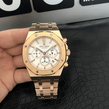 Load image into Gallery viewer, watch men luxury steel quartz watch men business chronograph watch sports Wristwatches 30M waterproof