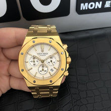 Load image into Gallery viewer, watch men luxury steel quartz watch men business chronograph watch sports Wristwatches 30M waterproof