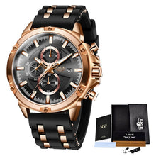 Load image into Gallery viewer, 2020 LIGE New Military Silicone Sport Men Watches Fashion Luxury Watch Business Dress Quartz Watch Man Waterproof Luminous Clock