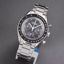 Load image into Gallery viewer, corgeut 40MM mens 24-hour multi-function stainless steel chronograph quartz watch часы мужские leather sport relogio masculino