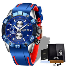 Load image into Gallery viewer, LIGE 2020 New Fashion Mens Watches with Stainless Steel Top Brand Luxury Sports Chronograph Quartz Watch Men Relogio Masculino