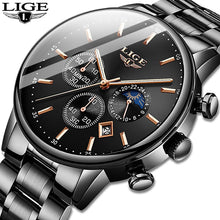 Load image into Gallery viewer, Relojes 2020 Watch Men LIGE Fashion Sport Quartz Clock Mens Watches Top Brand Luxury Business Waterproof Watch Relogio Masculino