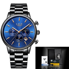 Load image into Gallery viewer, Relojes 2020 Watch Men LIGE Fashion Sport Quartz Clock Mens Watches Top Brand Luxury Business Waterproof Watch Relogio Masculino