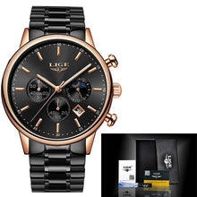 Load image into Gallery viewer, Relojes 2020 Watch Men LIGE Fashion Sport Quartz Clock Mens Watches Top Brand Luxury Business Waterproof Watch Relogio Masculino