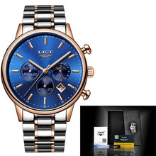 Load image into Gallery viewer, Relojes 2020 Watch Men LIGE Fashion Sport Quartz Clock Mens Watches Top Brand Luxury Business Waterproof Watch Relogio Masculino