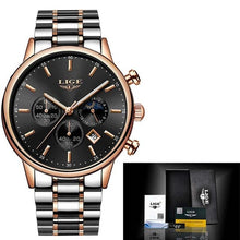 Load image into Gallery viewer, Relojes 2020 Watch Men LIGE Fashion Sport Quartz Clock Mens Watches Top Brand Luxury Business Waterproof Watch Relogio Masculino
