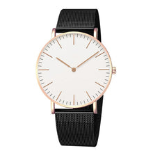 Load image into Gallery viewer, Fashion Women Watches Ultra Thin Stainless Steel Mesh Belt Quartz Wrist Watch Ladies Dress Watch Classic Rose Gold Clock Casual