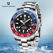 Load image into Gallery viewer, 40mm PAGANI DESIGN Black Dial Luminous Sapphire Ceramic Bezel GMT Luxury Automatic Brand Mechanical Men's Waterproof Watch Clock