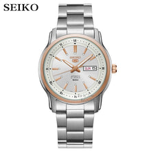 Load image into Gallery viewer, seiko watch men 5 automatic watch top Luxury Brand Sport men watch set men watch waterproof watch relogio masculino SNZG15J1