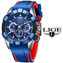 Load image into Gallery viewer, LIGE 2020 New Casual Fashion Mens Watches Top Brand Luxury Clock Sport Chronograph Waterproof Quartz Watch Men Relogio Masculino