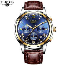 Load image into Gallery viewer, LIGE Mens Watches Fashion Top Brand Luxury Business Automatic Mechanical Watch Men Casual Waterproof Watch Relogio Masculino+Box