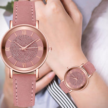 Load image into Gallery viewer, 2020 Starry Sky Dial Watches for Women Fashion Roman Scale Rhinestone Leather Ladies Quartz Watch Female Wrist Watch reloj mujer