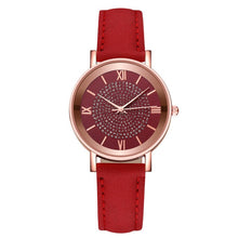 Load image into Gallery viewer, 2020 Starry Sky Dial Watches for Women Fashion Roman Scale Rhinestone Leather Ladies Quartz Watch Female Wrist Watch reloj mujer
