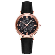 Load image into Gallery viewer, 2020 Starry Sky Dial Watches for Women Fashion Roman Scale Rhinestone Leather Ladies Quartz Watch Female Wrist Watch reloj mujer