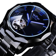 Load image into Gallery viewer, Jaragar 2020 Blue Glass Aviator Series Military True Men Sport Automatic Wrist Watch Top Brand Luxury Mechanical Male Clock Hour