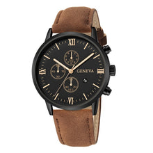 Load image into Gallery viewer, 2020 Relogio Masculino Watches Men Fashion Sport Stainless Steel Case Leather Strap Watch Quartz Business Wristwatch Reloj Hombr