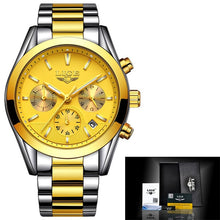 Load image into Gallery viewer, 2020 New LIGE Watches Mens Military Waterproof Top Brand Watches Stainless Steel Quartz Clock Man Full Steel Wrist Watch Relogio