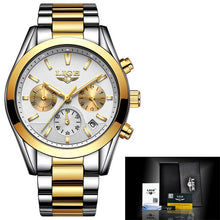 Load image into Gallery viewer, 2020 New LIGE Watches Mens Military Waterproof Top Brand Watches Stainless Steel Quartz Clock Man Full Steel Wrist Watch Relogio