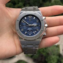 Load image into Gallery viewer, watch men luxury steel quartz watch men business chronograph watch sports Wristwatches 30M waterproof