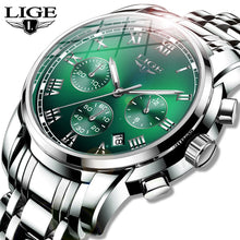 Load image into Gallery viewer, 2020 New LIGE Top Brand Luxury Mens Watches Waterproof Date Clock Male Sports Watch Men Quartz Wrist Watch+Box Relogio Masculino