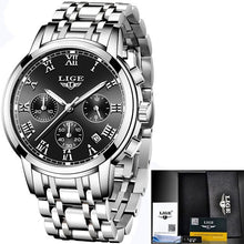 Load image into Gallery viewer, 2020 New LIGE Top Brand Luxury Mens Watches Waterproof Date Clock Male Sports Watch Men Quartz Wrist Watch+Box Relogio Masculino