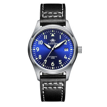 Load image into Gallery viewer, Automatic Mechanical Men's watch Sapphire Crystal Stainless Steel NH35 Pilot watch1940 Leather Waterproof automatic watch men