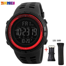 Load image into Gallery viewer, SKMEI Fashion Outdoor Sport Watch Men Multifunction Watches Alarm Clock Chrono 5Bar Waterproof Digital Watch reloj hombre 1251