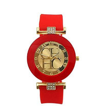 Load image into Gallery viewer, 2020 Hot sale Fashion Black Geneva Casual CHHC Quartz Women watches Crystal Silicone Watches Relogio Feminino men's Wrist Watch