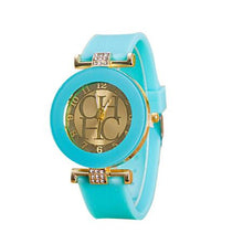 Load image into Gallery viewer, 2020 Hot sale Fashion Black Geneva Casual CHHC Quartz Women watches Crystal Silicone Watches Relogio Feminino men's Wrist Watch