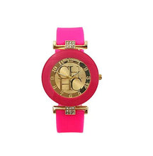 Load image into Gallery viewer, 2020 Hot sale Fashion Black Geneva Casual CHHC Quartz Women watches Crystal Silicone Watches Relogio Feminino men's Wrist Watch