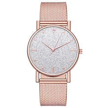 Load image into Gallery viewer, Watch Women Dress Stainless Steel Band Analog Quartz Wristwatch Fashion Luxury Ladies Golden Rose Gold Watch Clock Analog