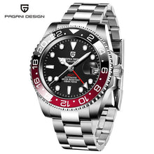 Load image into Gallery viewer, PAGANI DESIGN 40mm Automatic Mechanical Men's Watches GMT Sapphire 100M Waterproof Man Watch relogio masculino Men Clock