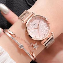 Load image into Gallery viewer, Luxury Women Bracelet Quartz Watches For Women Magnetic Watch Ladies Sports Dress Pink Dial Wrist Watch Clock Relogio Feminino