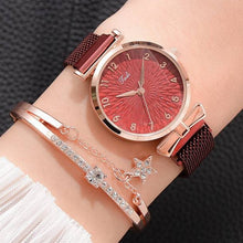 Load image into Gallery viewer, Luxury Women Bracelet Quartz Watches For Women Magnetic Watch Ladies Sports Dress Pink Dial Wrist Watch Clock Relogio Feminino