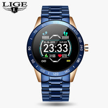 Load image into Gallery viewer, LIGE 2020 New steel smart watch men smart watch sport For iPhone Heart rate blood pressure Fitness tracker Creative smartwatch