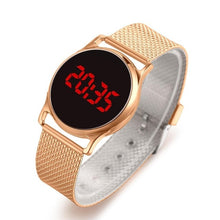 Load image into Gallery viewer, Fashion 2020 Magnetic Women Watches Rose Gold Stainless Steel Mesh Strap Ladies Electronic Wristwatches Minimalist Female Clock