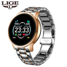 Load image into Gallery viewer, LIGE 2020 New steel smart watch men smart watch sport For iPhone Heart rate blood pressure Fitness tracker Creative smartwatch