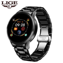 Load image into Gallery viewer, LIGE 2020 New steel smart watch men smart watch sport For iPhone Heart rate blood pressure Fitness tracker Creative smartwatch