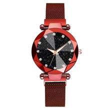 Load image into Gallery viewer, Ladies Magnetic Starry Sky Clock Luxury Women Watches Fashion Diamond Female Quartz Wristwatches Relogio Feminino Zegarek Damski