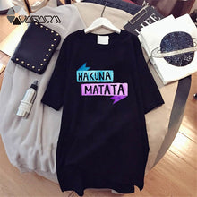 Load image into Gallery viewer, 2020 Women T-shirt Dress The Lion King Simba Cartoon Print Tee Summer O Neck Short Sleeve Harajuku Tshirt Mini Dress Vestidos