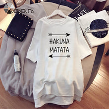 Load image into Gallery viewer, 2020 Women T-shirt Dress The Lion King Simba Cartoon Print Tee Summer O Neck Short Sleeve Harajuku Tshirt Mini Dress Vestidos